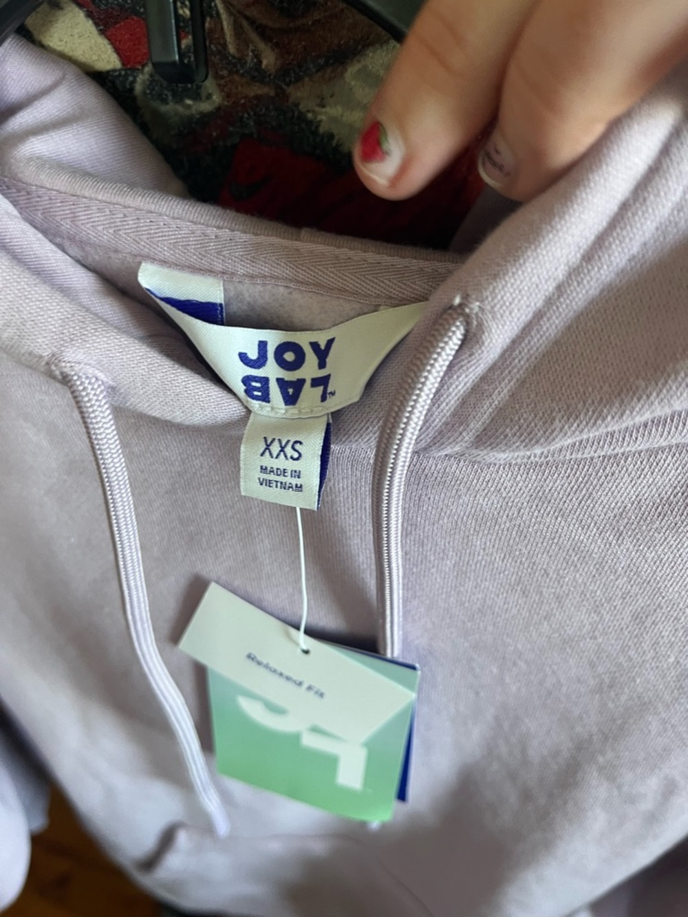 JoyLab Lavender Pullover Hoodie with Kangaroo Pocket - Picture 5 of 7